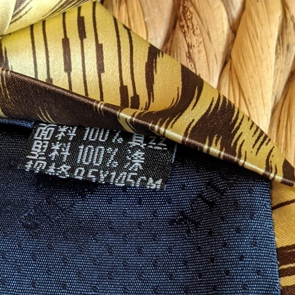 [2/$20] NWOT Men's (Sample) - Silk Necktie - Cream Brown - Picture 4 of 4